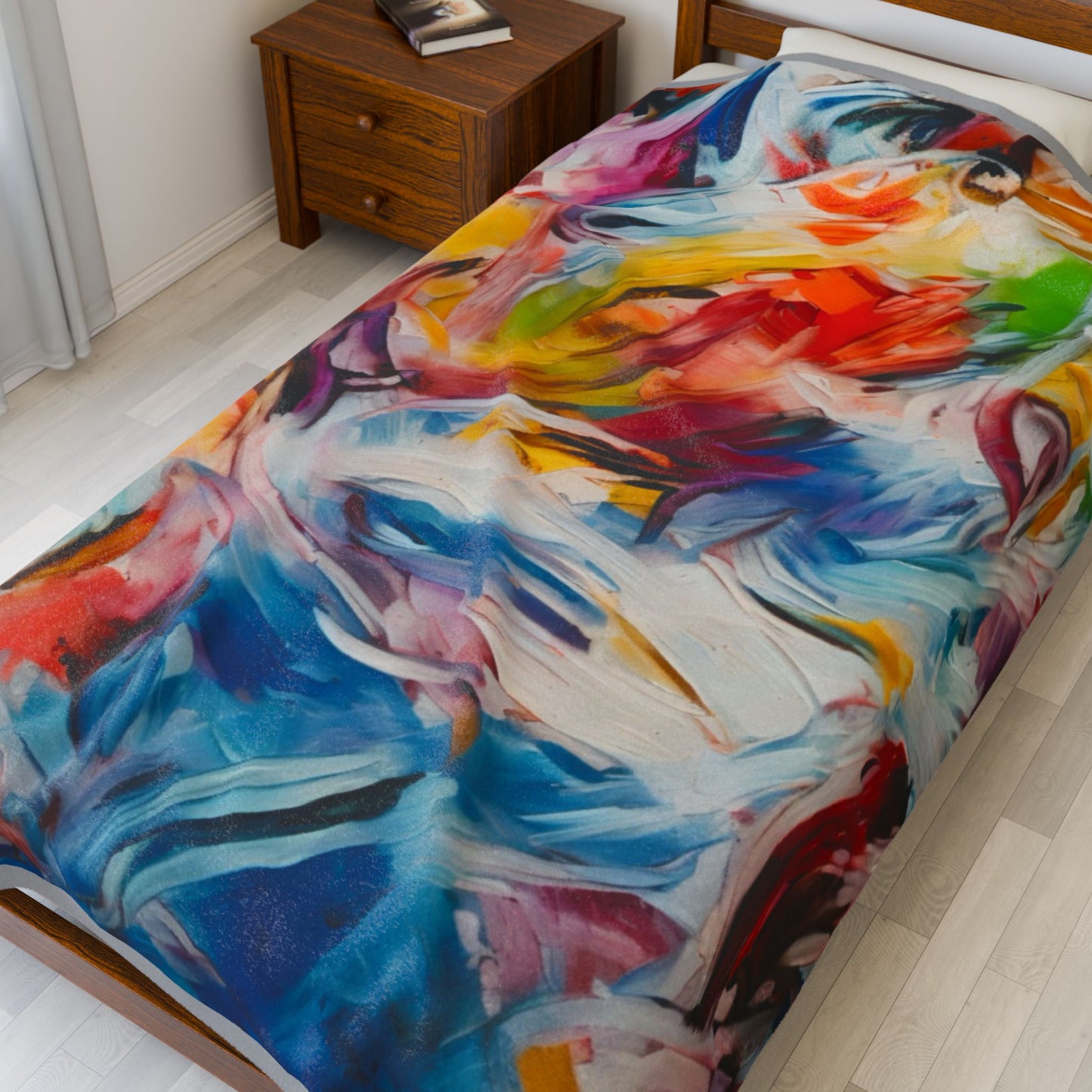 Velveteen Plush Blanket - Abstract Art by prcliffertart