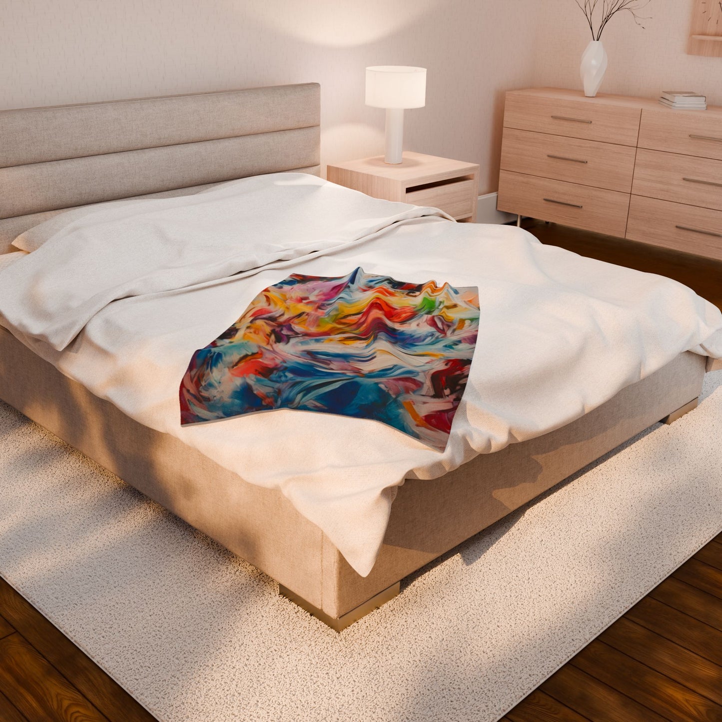 Velveteen Plush Blanket - Abstract Art by prcliffertart