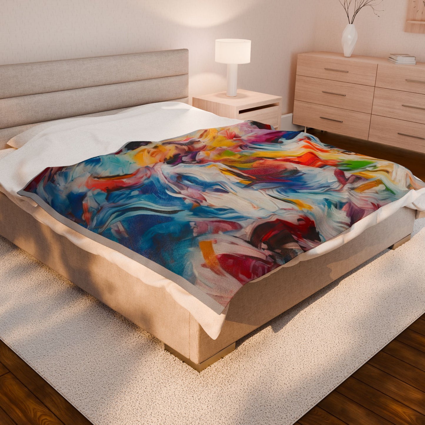 Velveteen Plush Blanket - Abstract Art by prcliffertart