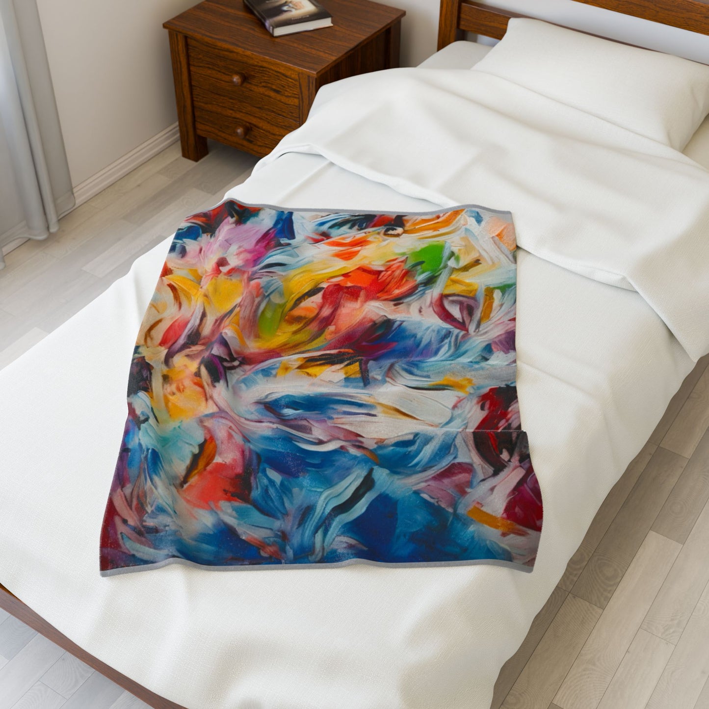 Velveteen Plush Blanket - Abstract Art by prcliffertart