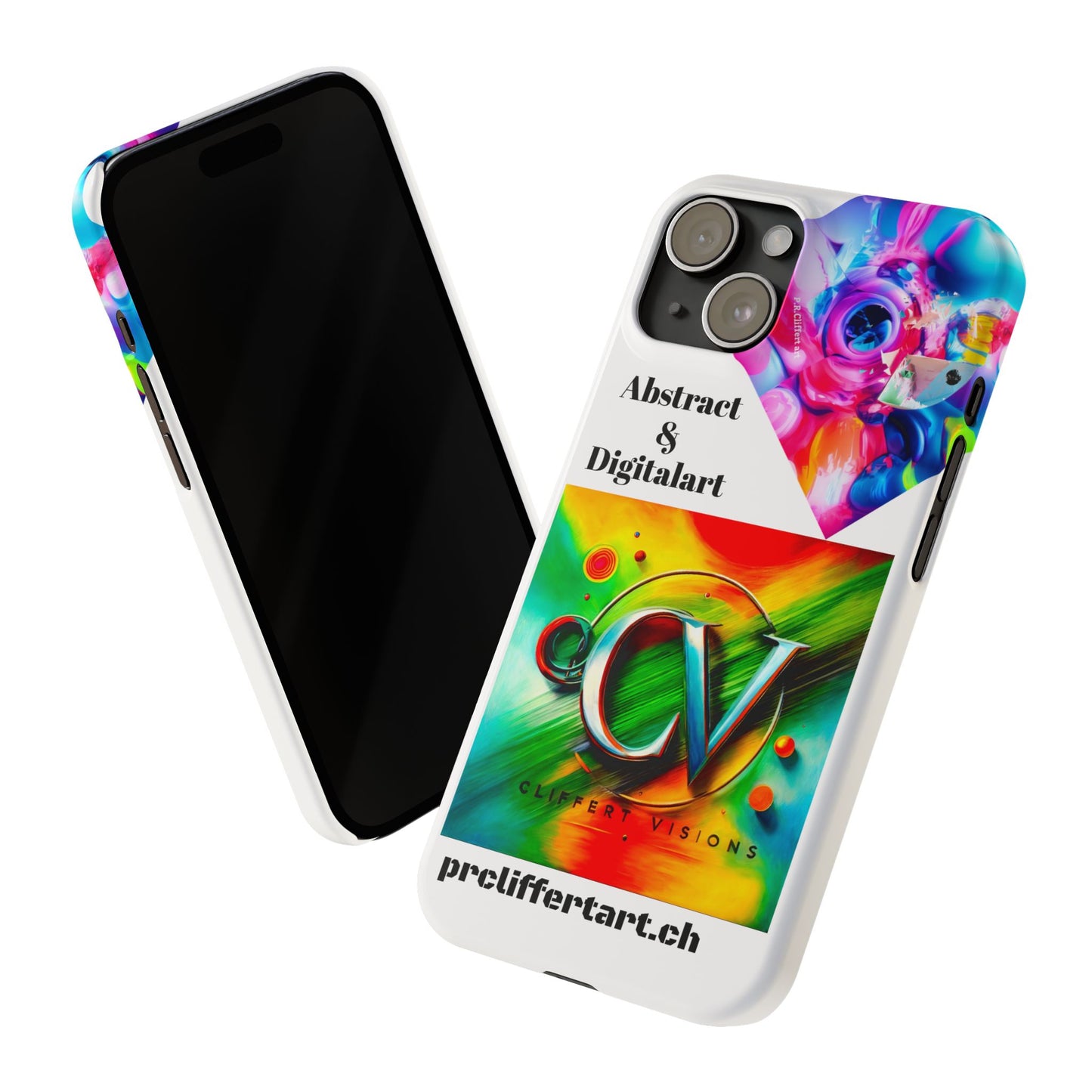 Colorful Art Slim Phone Case – Trendy & Vibrant Design for Creative Souls
