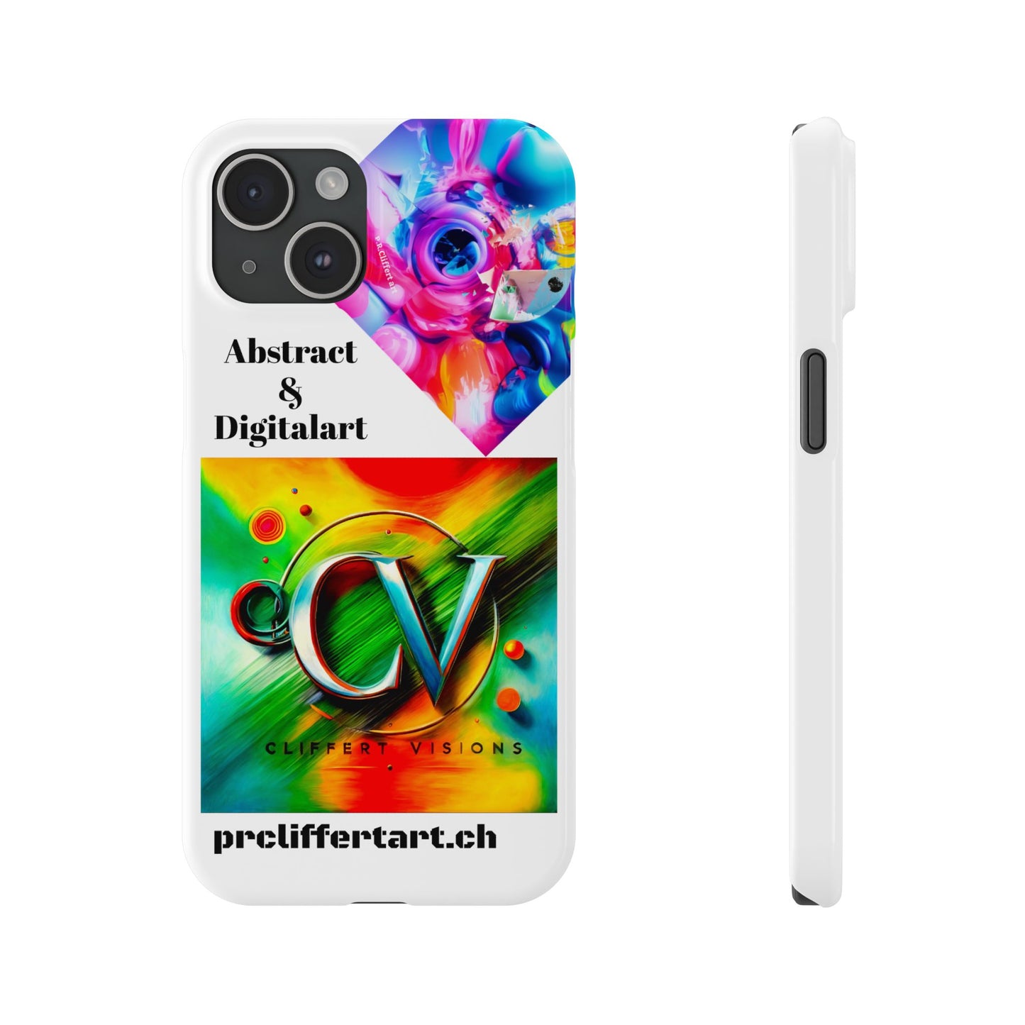 Colorful Art Slim Phone Case – Trendy & Vibrant Design for Creative Souls