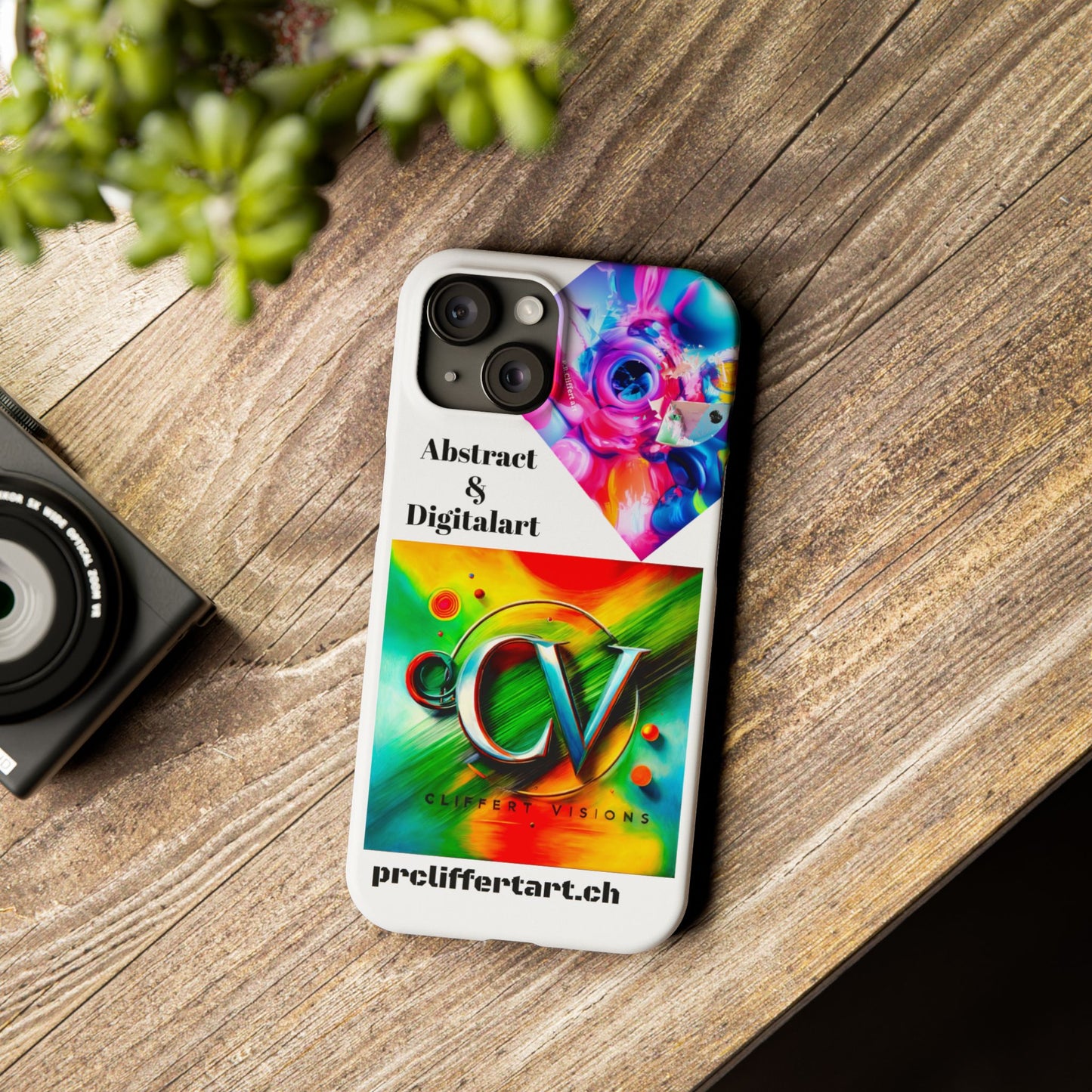 Colorful Art Slim Phone Case – Trendy & Vibrant Design for Creative Souls